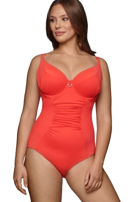 Dalia Ginger K24 koral neon 1cz strój kąpielowy jednoczęściowy