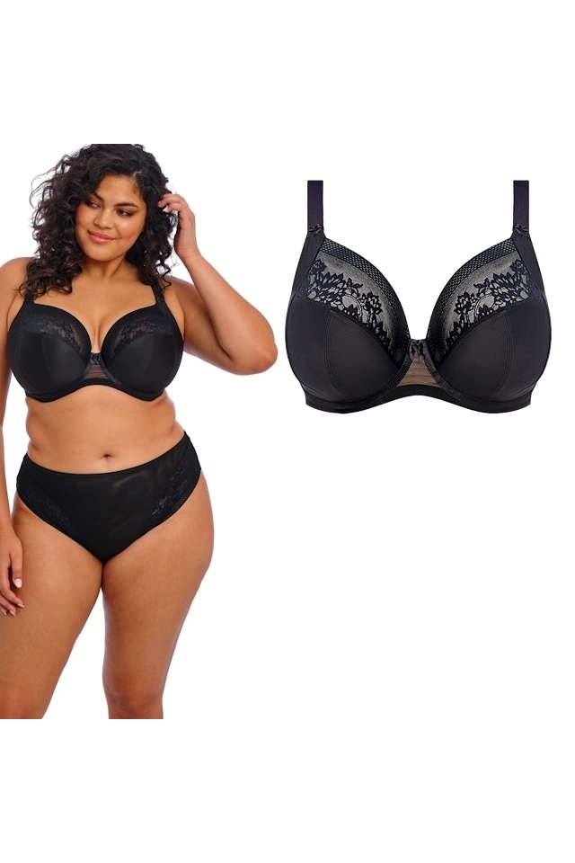 Elomi Nerina black biustonosz soft plunge