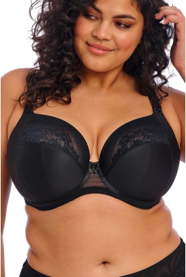 Elomi Nerina black plunge biustonosz soft