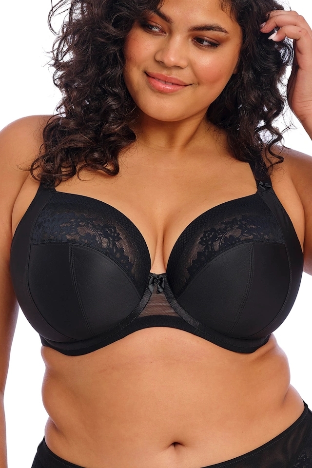 Elomi Nerina black plunge biustonosz soft