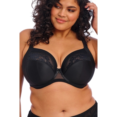 Elomi Nerina black plunge biustonosz soft