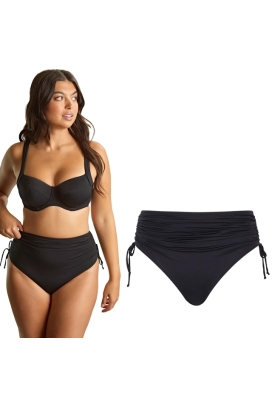 Panache Signature black figi midi z troczkami do stroju kąpielowego