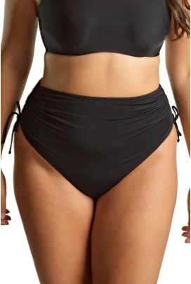 Panache Signature black figi midi z troczkami do stroju kąpielowego
