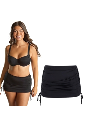 Panache Signature black figi ze spódnicą strój kąpielowy