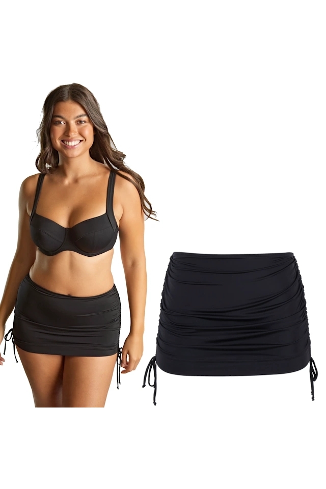 Panache Signature black figi ze spódnicą strój kąpielowy