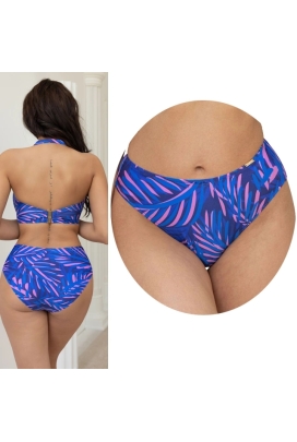 KrisLine Hawai bluepink figi klasyczne majtki do stroju kąpielowego