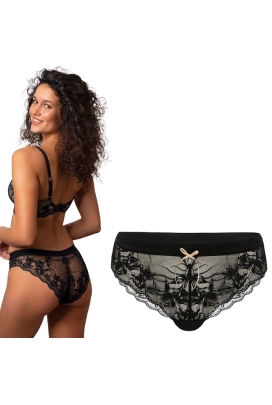 Agio 6334 czerń beż do kompletu 9331 figi bikini
