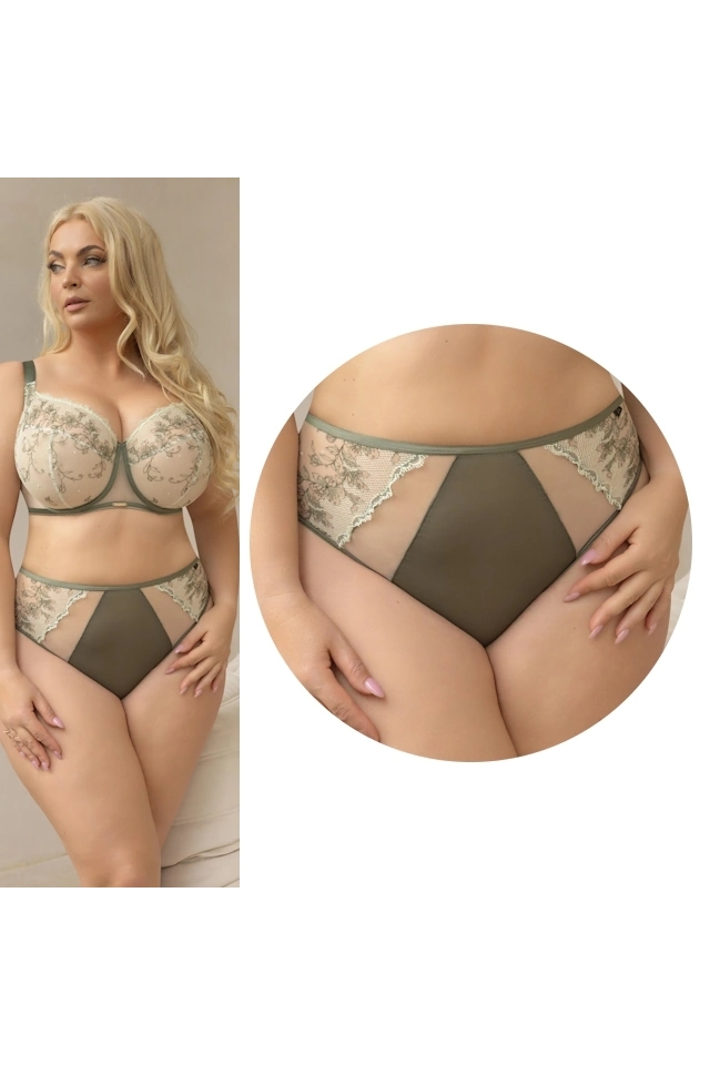 KrisLine Lulu khaki figi wysokie