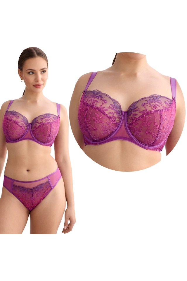 Ewa Bien Fiora fuksja ombre B171 biustonosz soft full cup