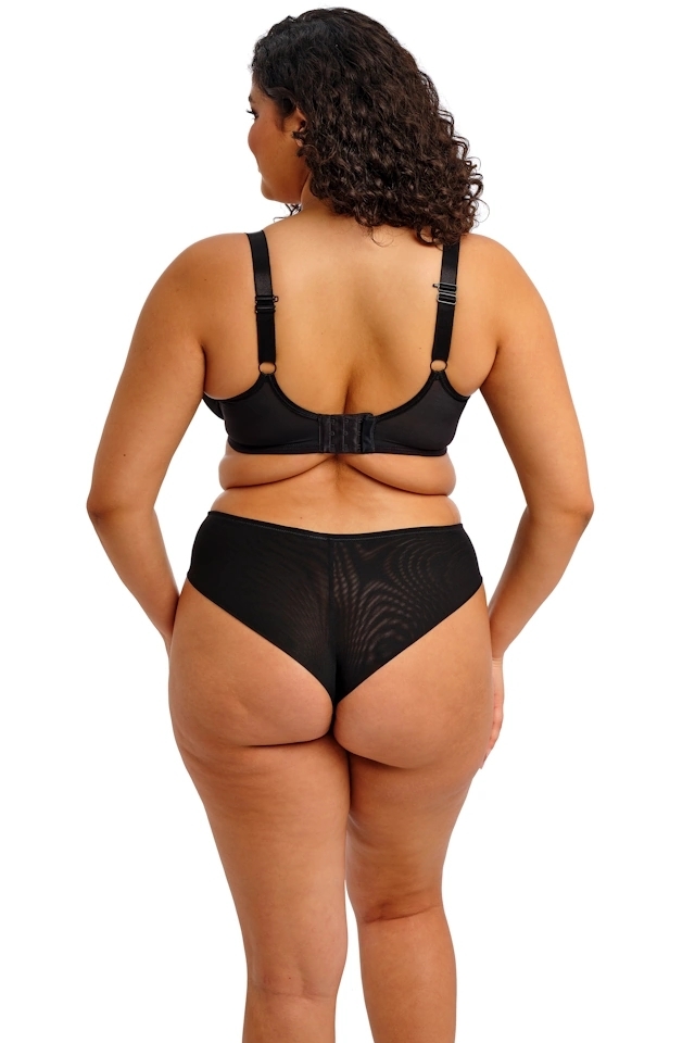Elomi Reja black plunge biustonosz soft