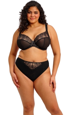 Elomi Reja black plunge biustonosz soft