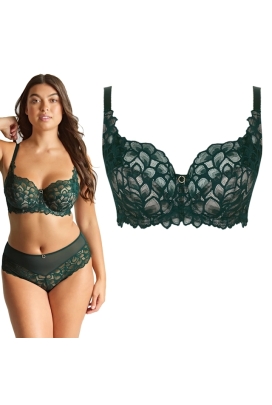 Panache Allure forest green biustonosz soft full cup