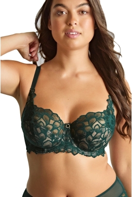 Panache Allure forest green biustonosz soft full cup