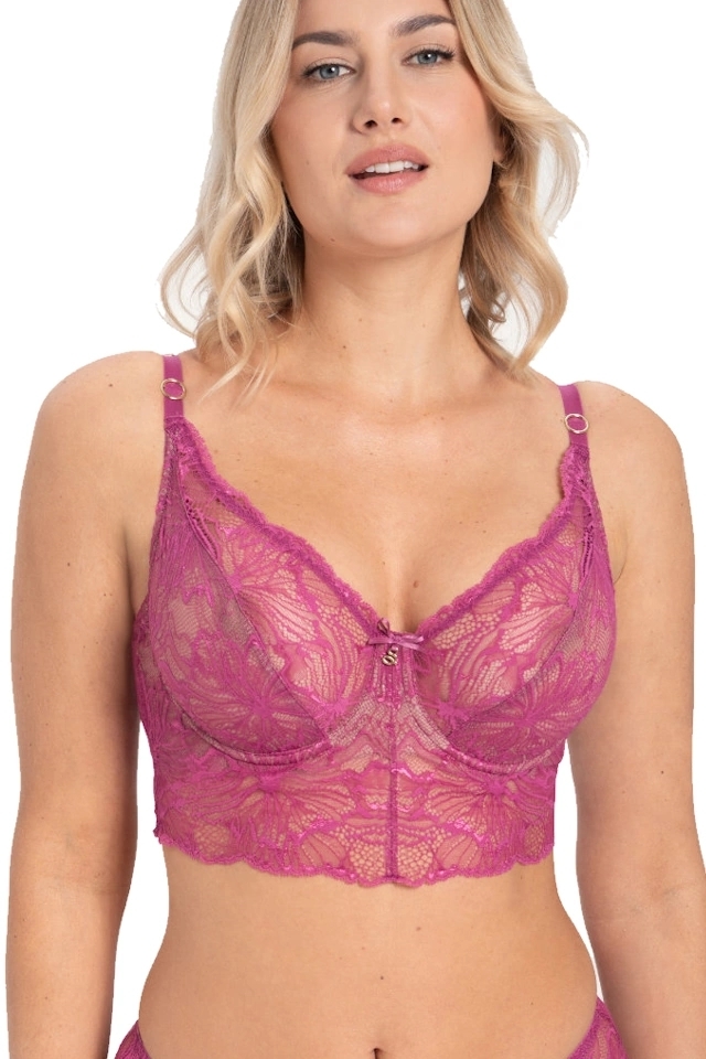 Samanta Mila A144 malinowy biustonosz soft