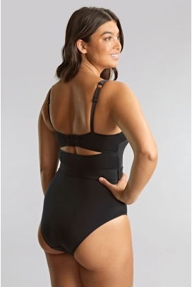 Panache Signature black jednoczęściowy strój kąpielowy z fiszbinami