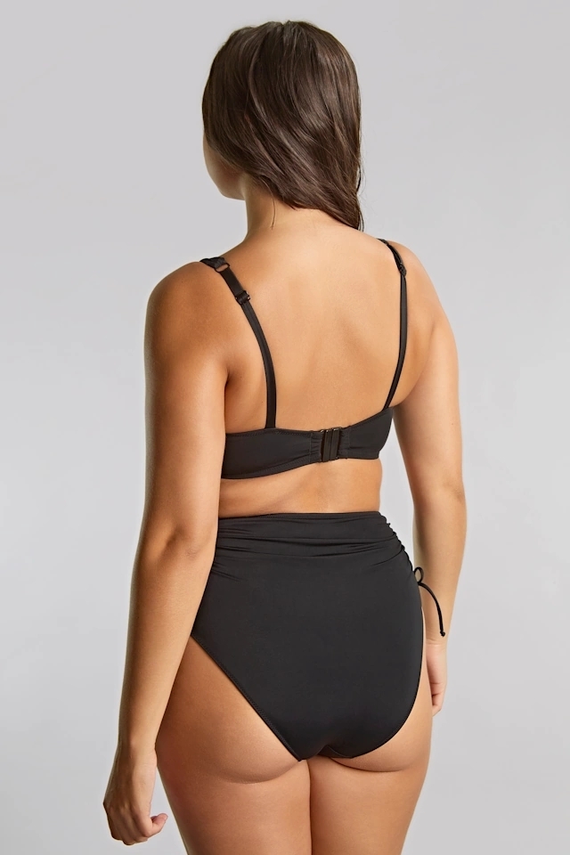 Panache Signature black crop top soft biustonosz do stroju kąpielowego
