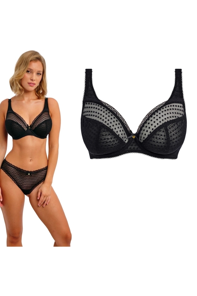 Freya Spot-Light black biustonosz soft plunge