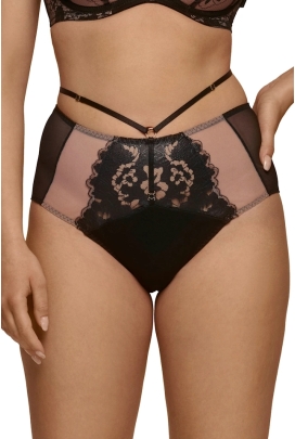 Dalia Winter róż czerń kwiaty figi maxi