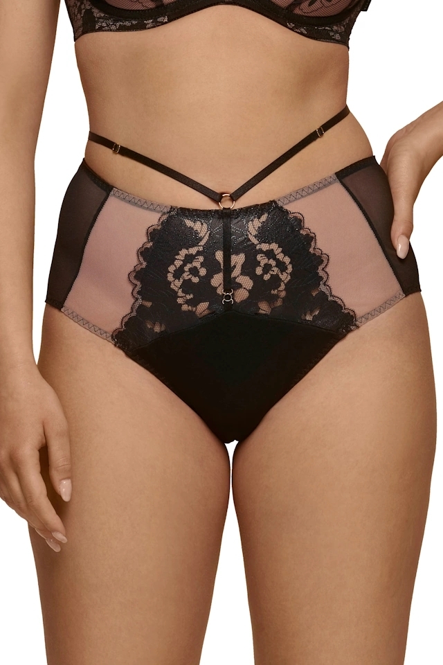 Dalia Winter róż czerń kwiaty figi maxi