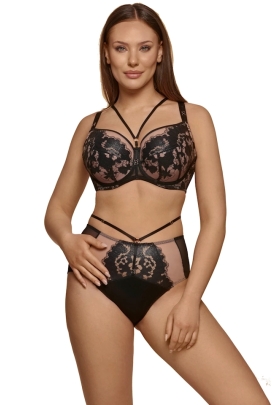 Dalia Winter róż czerń kwiaty figi maxi