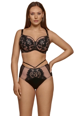 Dalia Winter róż czerń kwiaty figi maxi