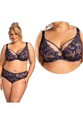 Nessa Ana navy blue biustonosz soft