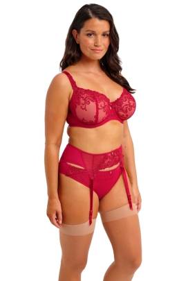 Fantasie Portia red half-cup biustonosz soft
