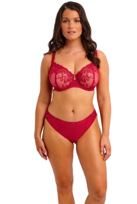 Fantasie Portia red half-cup biustonosz soft