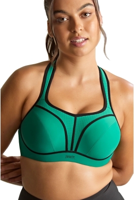 Panache Sport green biustonosz sportowy z fiszbinami