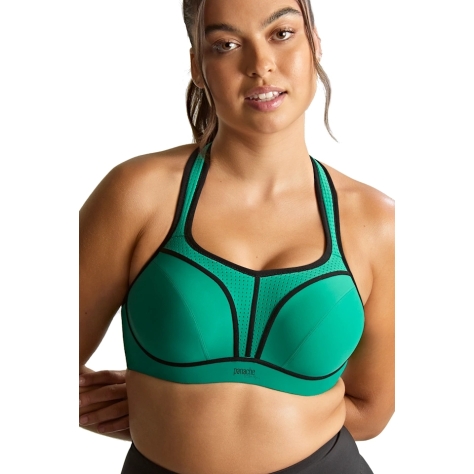 Panache Sport green biustonosz sportowy z fiszbinami