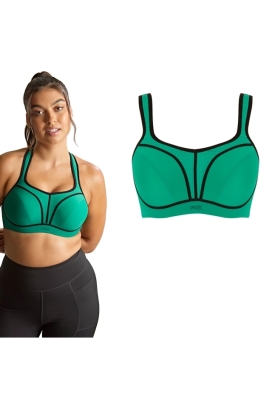 Panache Sport green biustonosz sportowy z fiszbinami