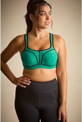 Panache Sport green biustonosz sportowy z fiszbinami