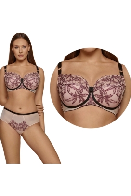 Dalia Avril malinowy brokat K24 biustonosz semi-soft