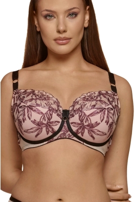 Dalia Avril malinowy brokat K24 biustonosz semi-soft