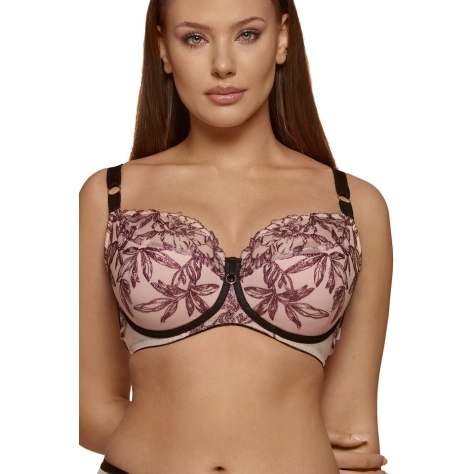 Dalia Avril malinowy brokat K24 biustonosz semi-soft
