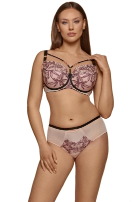 Dalia Avril malinowy brokat K24 biustonosz semi-soft