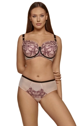 Dalia Avril malinowy brokat K24 biustonosz semi-soft