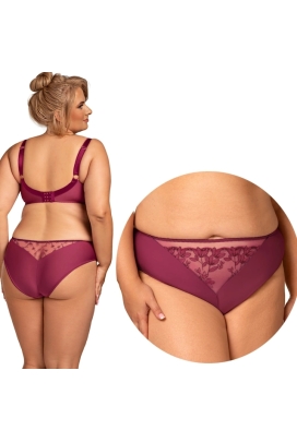 Nessa Nel burgundowy N01 figi tanga