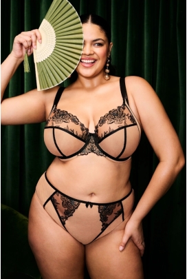 Elomi Teagan cafe au lait plunge biustonosz soft