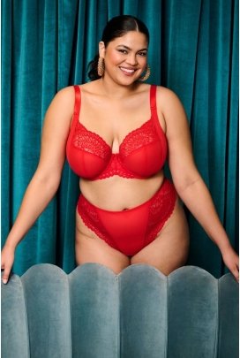 Elomi Tiernie red plunge biustonosz soft