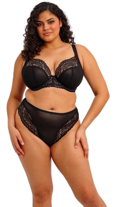 Elomi Tiernie black plunge biustonosz soft