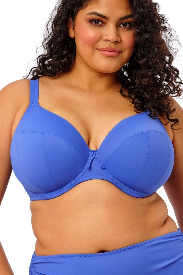 Elomi Plain Sailing azure plunge soft biustonosz do stroju kąpielowego