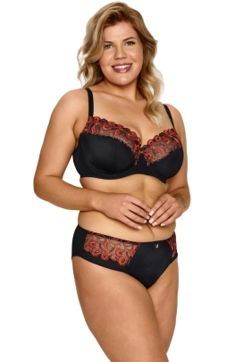 Lupoline 2612 black/orange figi klasyczne do kompletu 2613