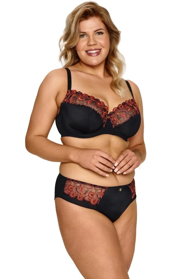 Lupoline 2612 black/orange figi klasyczne do kompletu 2613