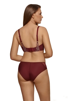 Dalia Rossa bordo mocca K23 biustonosz soft half-cup