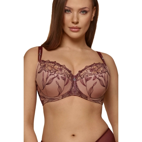 Dalia Rossa bordo mocca K24 biustonosz semi-soft
