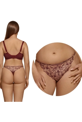 Dalia Rossa  bordo mocca stringi