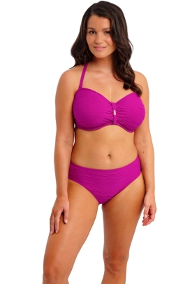 Fantasie Beach Waves bright fuchsia bandeau biustonosz do stroju kąpielowego