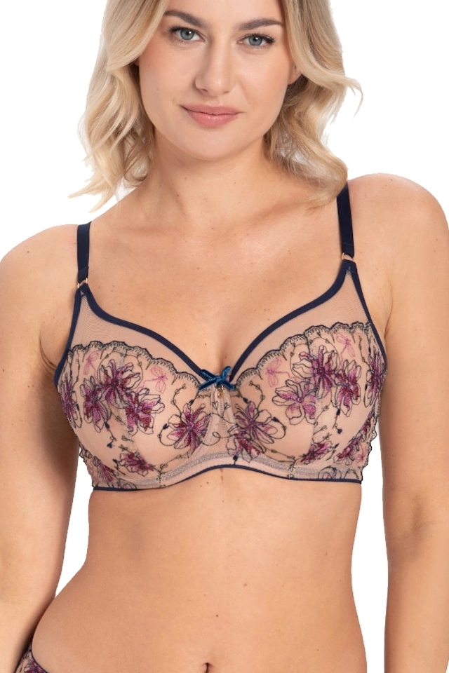 Samanta Frida szafirowy A143 biustonosz soft