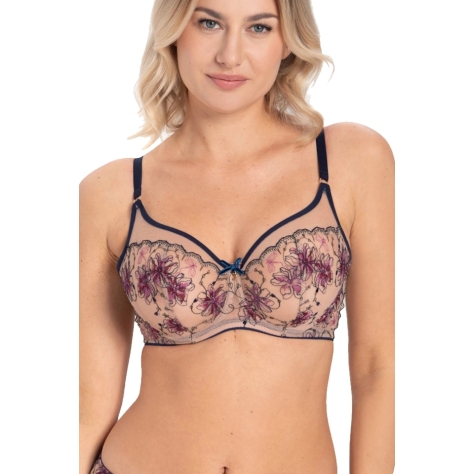 Samanta Frida szafirowy A143 biustonosz soft